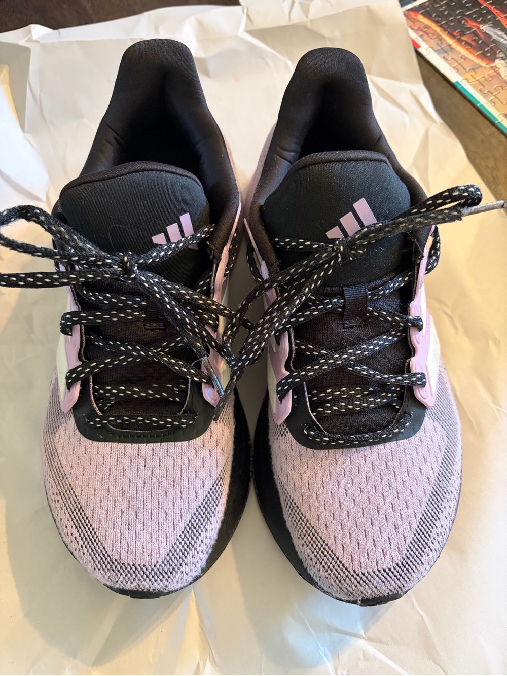 adidas Women's lavender and Black Athletic Running Shoes